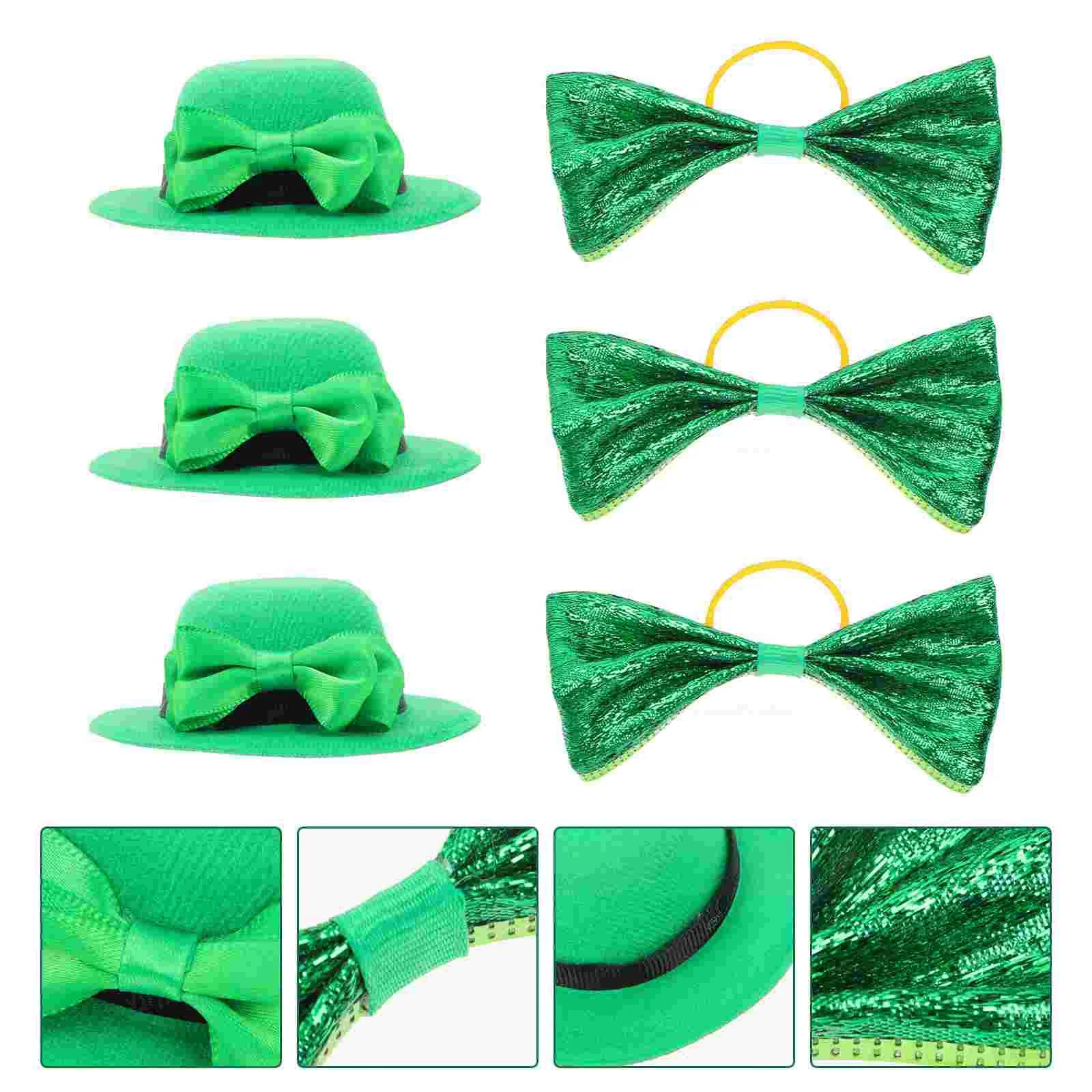 

1Set Unique Bottle Mini Hat St. Patrick's Day Bottle Bow Ties Prop
