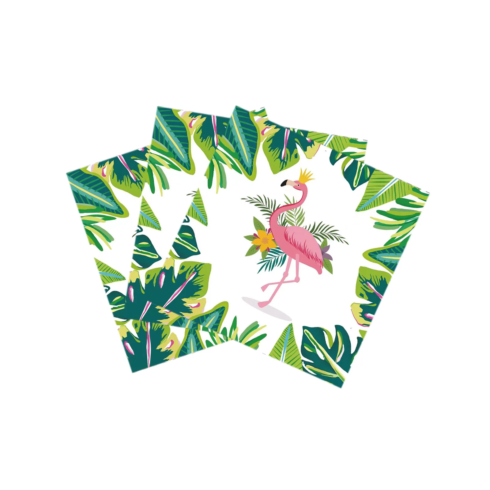 Одноразовая посуда для вечевечерние НКИ в гавайском стиле с фламинго бумажные
