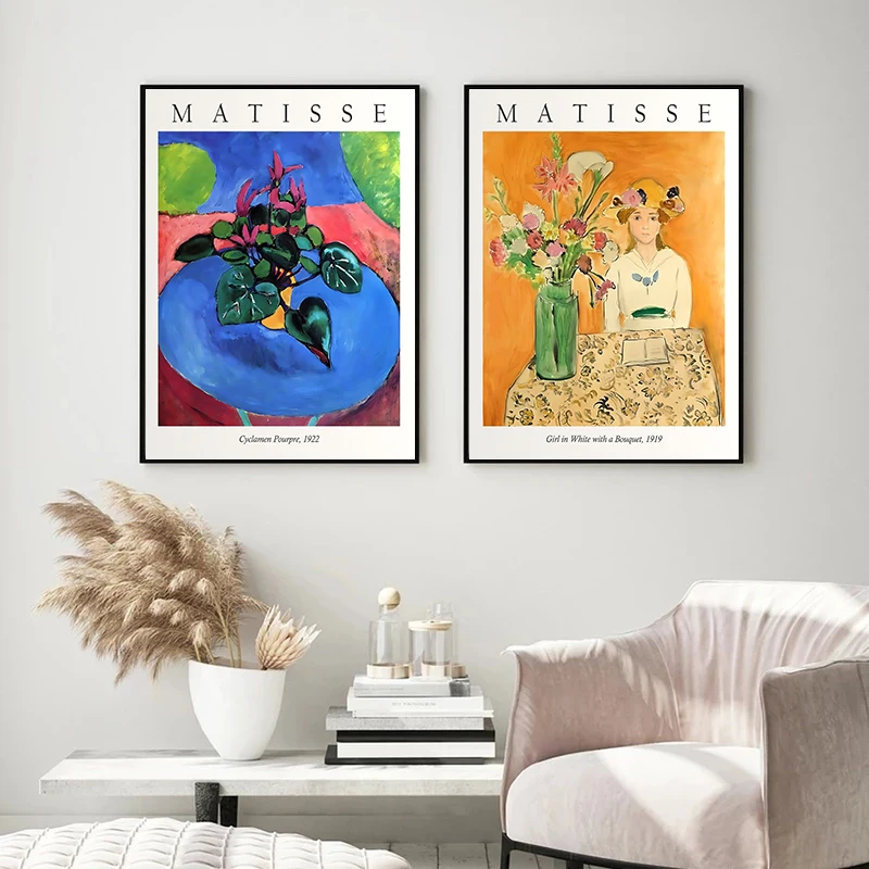 Cyclamen Pourpre постер 20 век Анри Матисс Холст Картина галерея выставка Настенная
