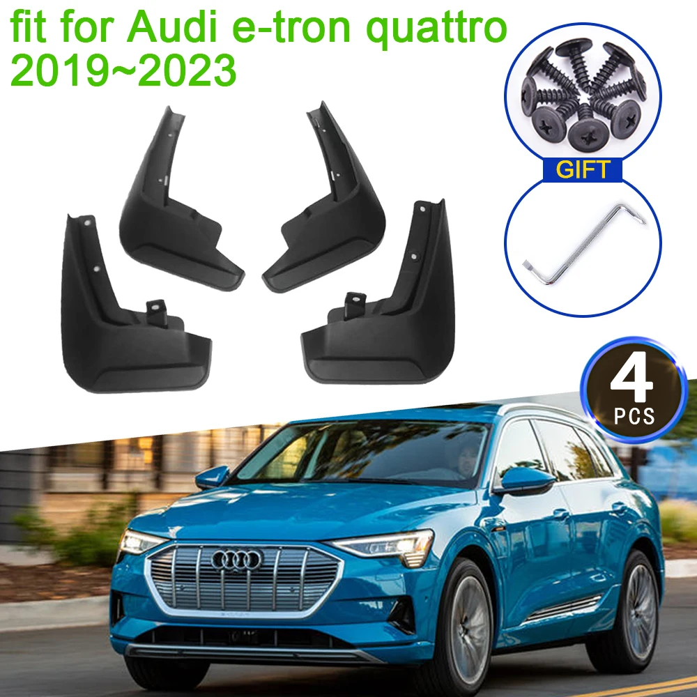 

For Audi E-tron Quattro 2019 2020 2021 2022 2023 Mud Flaps Mudguards Splash Guards Fender Flare Front Rear Wheel Car Accessories