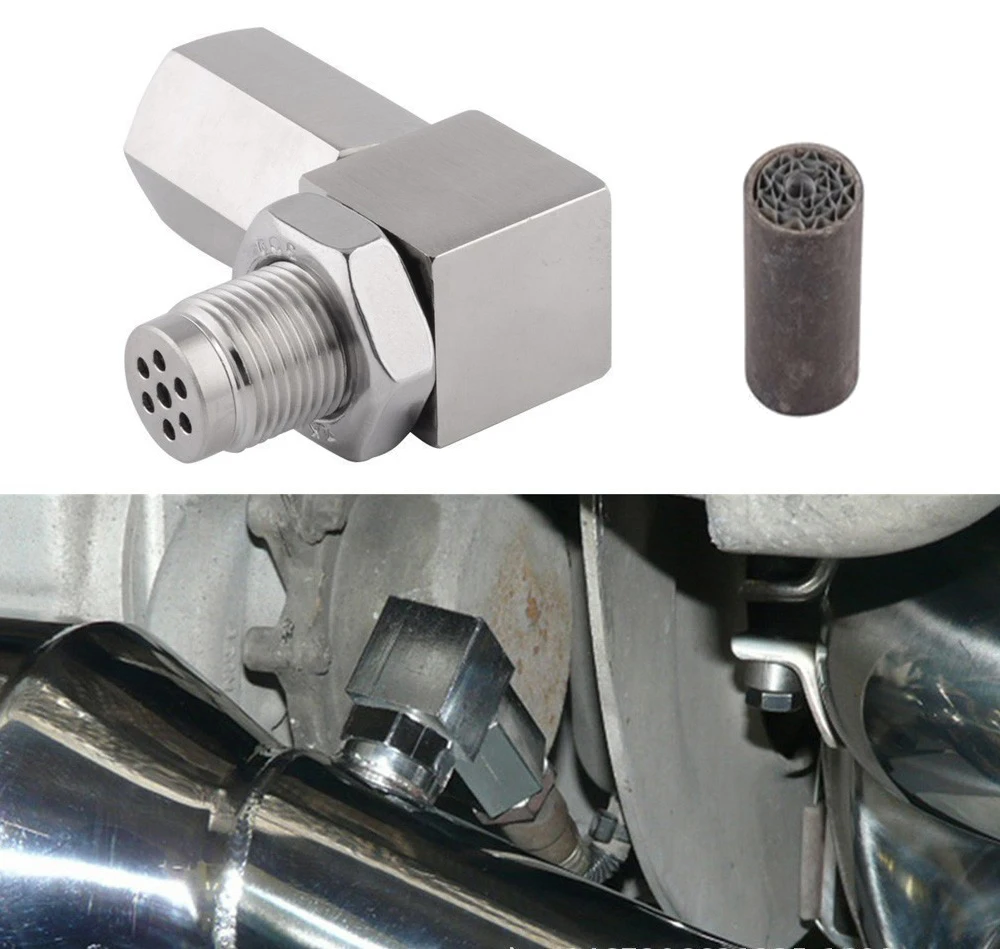 

M18*1.5 Converter Universal Oxygen Sensor Extender 90 Degree 02 Bung Extension Catalytic Converter O2 Oxygen Sensor Spacer