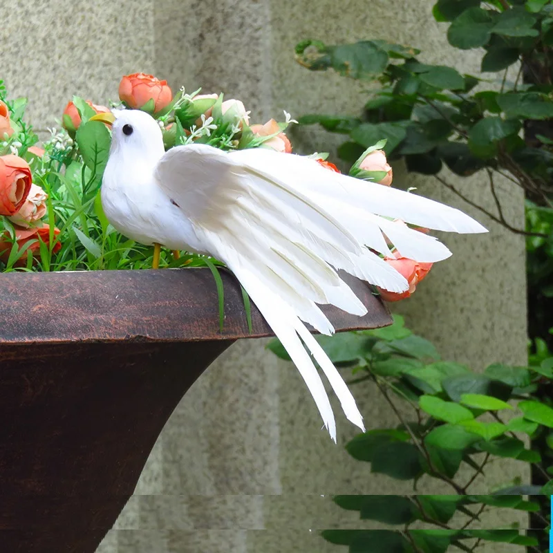 Пена и перья красивая птица искусственные украшения украшение для дома сада