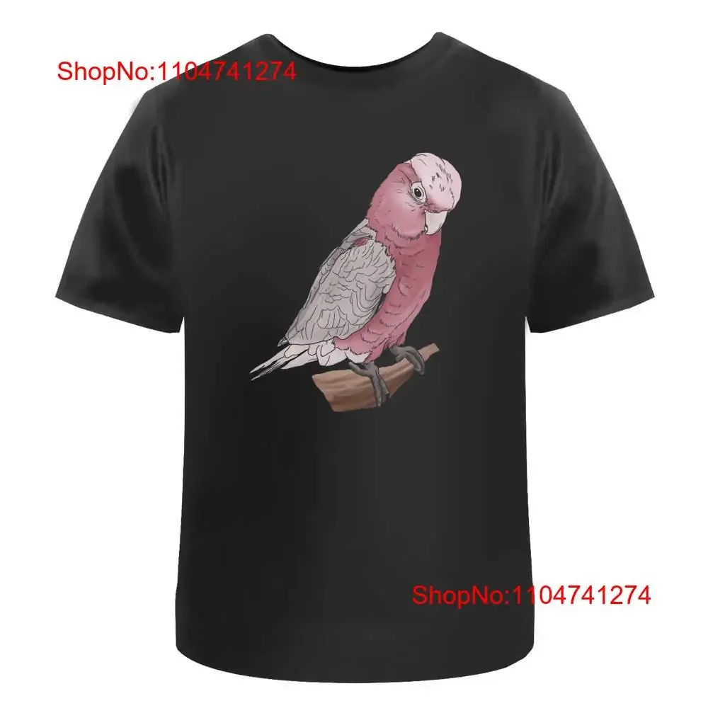 Фото Хлопковая футболка «Galah Cockatoo» TA 027341   Винтажная стираная слегка растянутая удобная универсальная уличная одежда №1