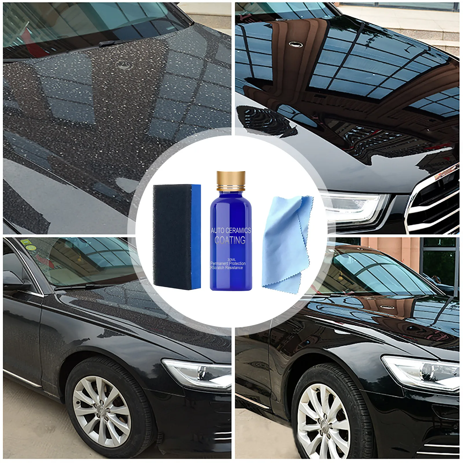

10H Liquid Glass Ceramic Car Coating Waterproof Ceramics Auto Car Paint Care Anti-scratch Hydrophobic Glass Coating Agent