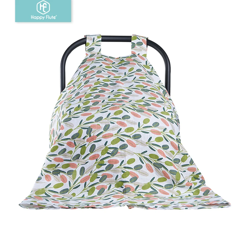 

Happyflute Multifunctional Mulsin Stroller Cover Infants Maternity Breastfeeding Nursing Blanket Baby Basket Stroller Cover