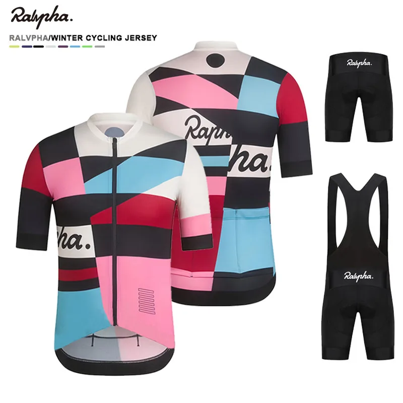 Men's Cycling Jersey 2023 Ropa Ciclismo Hombre Summer Raphaful Short Sleeve Jerseys Cycling Clothing Triathlon Bib Shorts Suit
