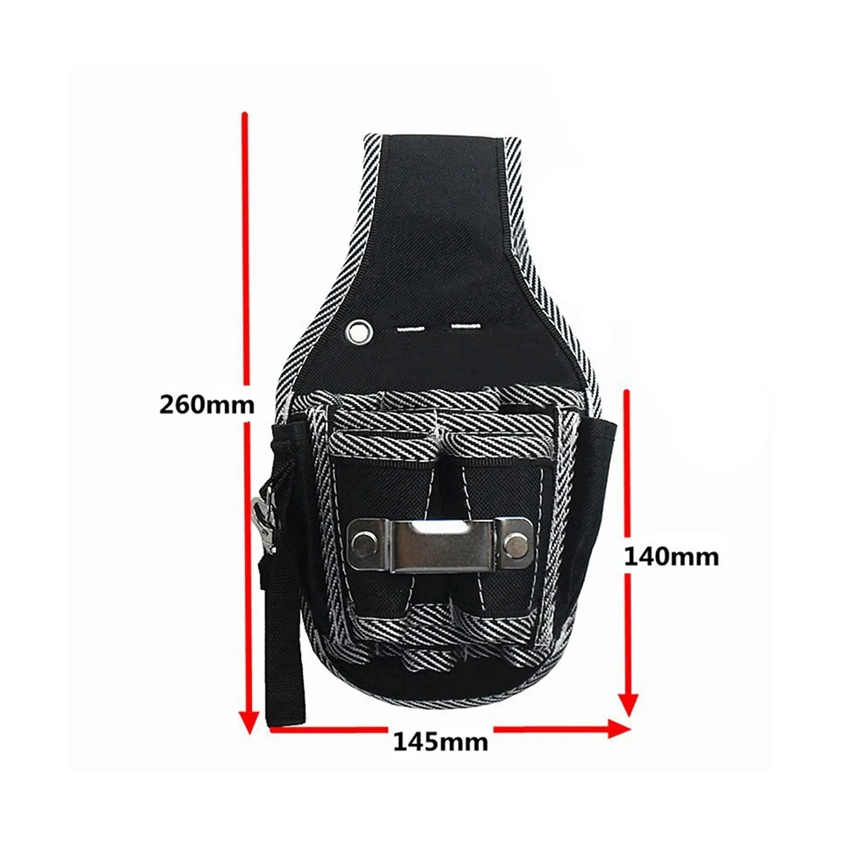 Холщовая Сумка для инструментов плотницкая поясная сумка маленькая черная из