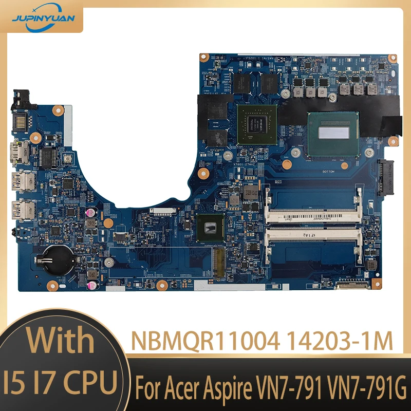 

Материнская плата для ноутбука Acer Aspire VN7-791 14203-1M 448.02G07.001M NBMQR11004 VN7-791G/I7-4710HQ CPU GTX860M GPU DDR3L