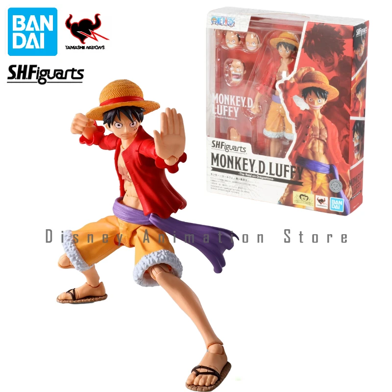

Bandai One Piece S.H.Figuarts SHF The Raid on Onigashima Straw Hat Monkey.D.Luffy Ghost Island Anime Action Figure Toys In Stock