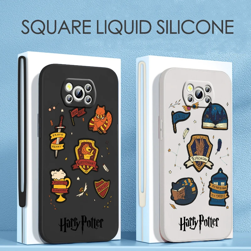 

Harrys Potters Anime For Xiaomi POCO X4 M5S F4 M4 X3 F3 M3 C3 F2 X2 F1 Pro GT NFC 4G 5G Liquid Rope Phone Case