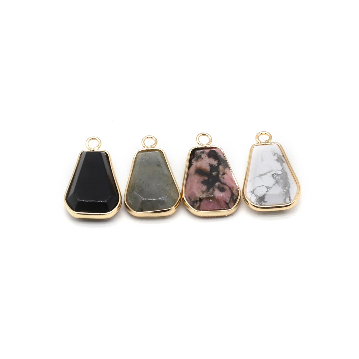 

Natural Stone Pendant Hexagon Shape Gemstone Exquisite Charms for Jewelry Making Diy Innovative Bracelet Necklace Accessories