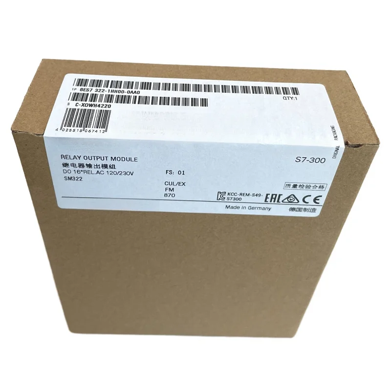 

Brand New For Siemens 6ES7 322-1HH00-0AA0 Control Module 6ES7322-1HH00-0AA0 in Box Sealed
