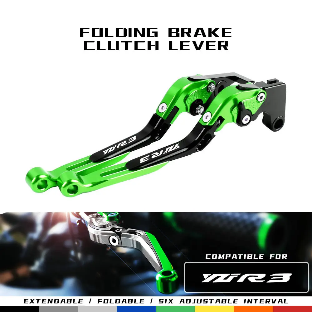 

For YAMAHA YZF R3 2015-2020 CNC Motorcycle Accessories Brake Clutch Handle Levers Adjustable Extendable Folding Lever