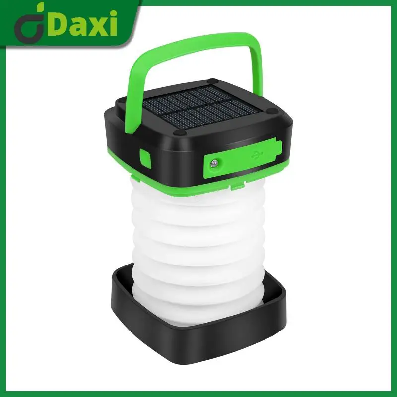 

Solar Atmosphere Lamp Multifunctional Portable Emergency Charging Treasure Abs 3 Lighting Modes Solar Lantern Camping Led Light