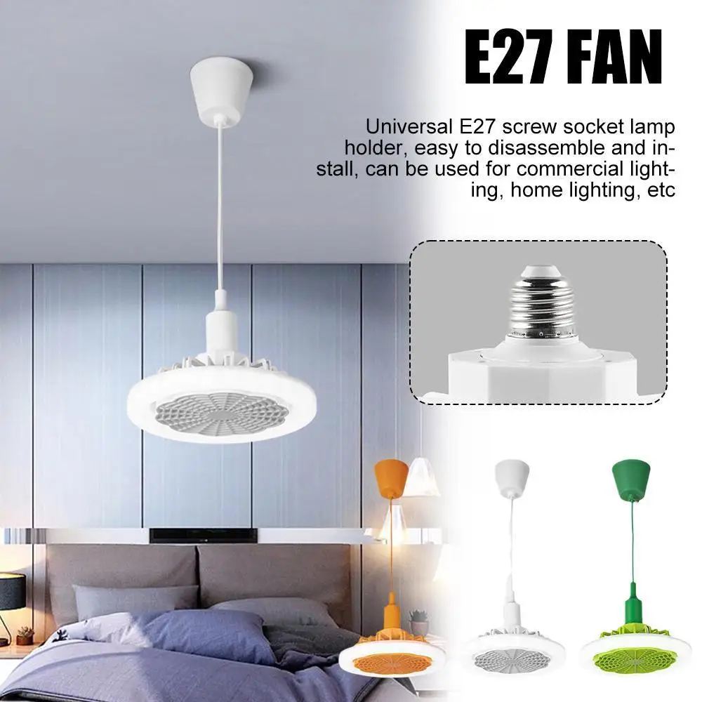 

3 Color Dimmable Ceiling Fan Lamp With Remote Control Fan Ventilator E27 Electric Lamp Bedroom Fan Modern Decorative Lamp C9B2