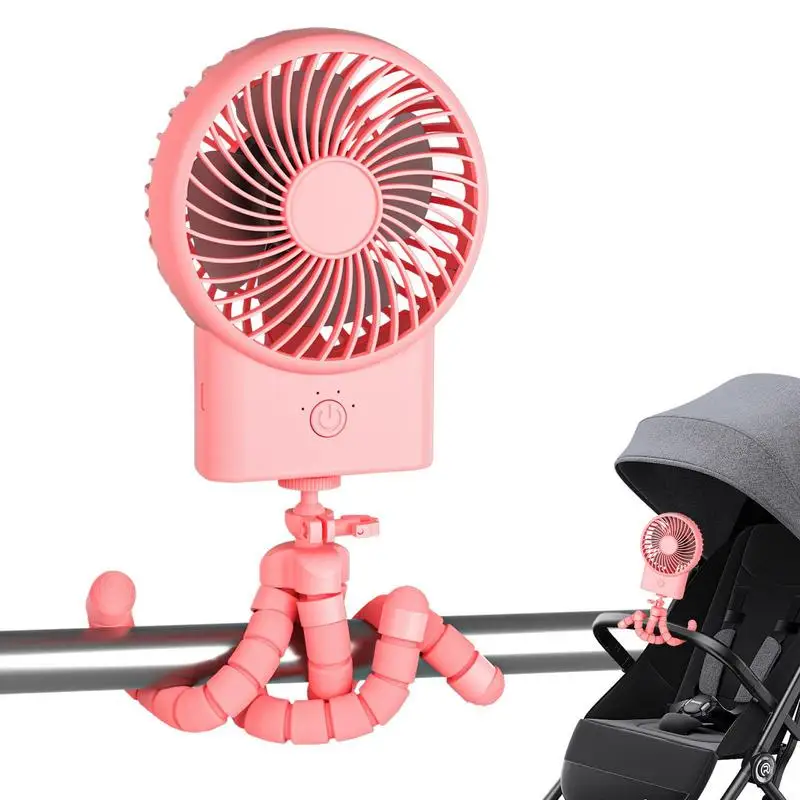 

Clip Fan Toddler Car Seat Clip-On Fan USB Fan Battery Powered 3 Speed 360 Rotatable Fans With Flexible Tripod Clip For Crib Tent