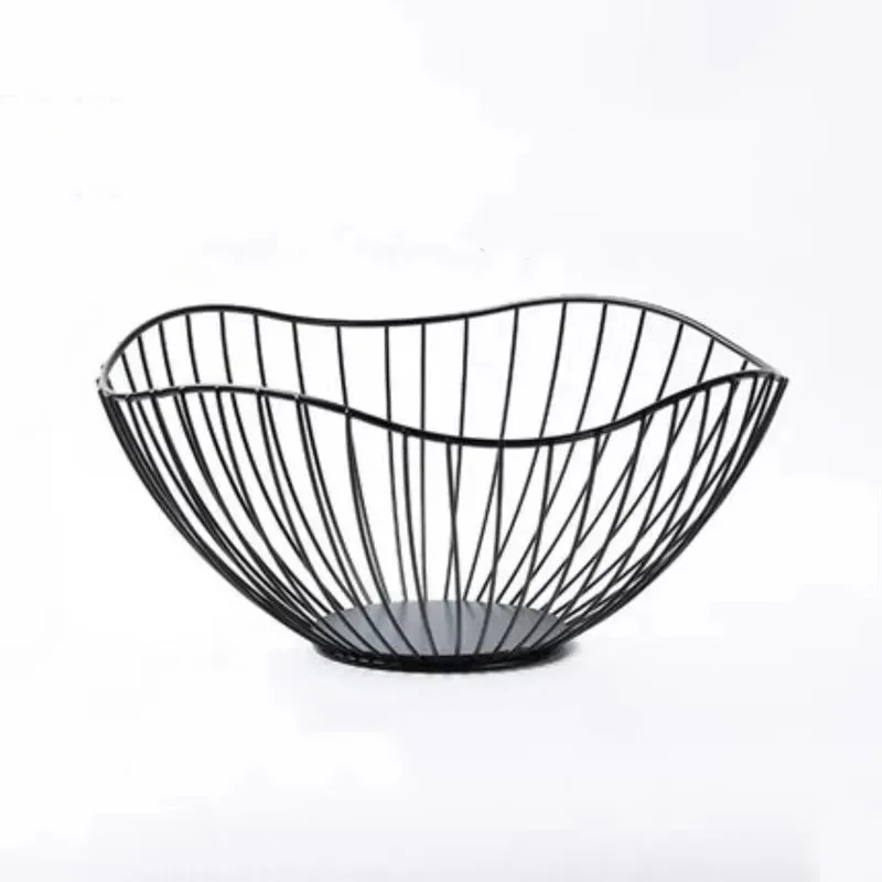 

Металлическая Корзина В Скандинавском Стиле - Прочная Железная Корзина Для Хранения Закусок, Декора Дома, Поднос Для Хлеба
