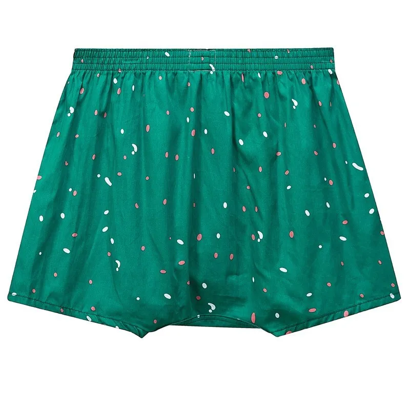 3Pcs/Lot Classic Print Men's Boxers 100% Cotton Oversize Mens Underwear Trunks Woven Homme Arrow Panties Boxer Plus Size