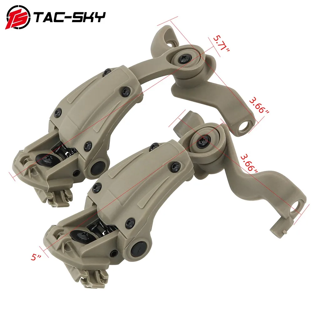 TS TAC-SKY Tactical Helmet ARC Rail Adapter Mount compatible with EARMOR M32-MOD3 / M32H-MOD3 Civilian version headset