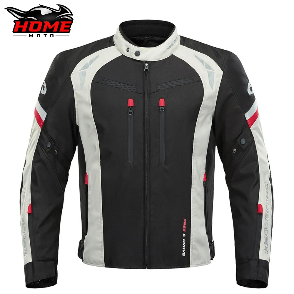 

HEROBIKER Motorcycle Jacket Suit Waterproof Reflective Racing Jacket Biker Motorbike Motocross Moto Jacket Motorcycle Clothing