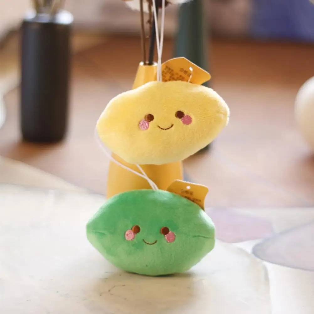 

Подвеска «лимон» 8 см, очаровательное подвесное украшение, мультяшная лимонная кукла, плюшевая подвеска-ключ, кулон, подарок для пары