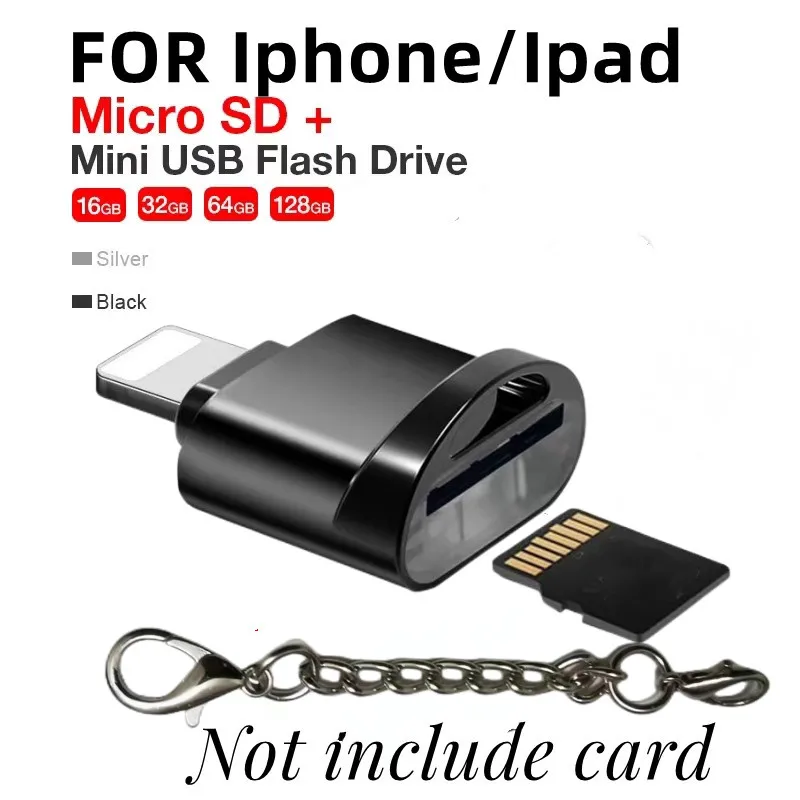 

Micro SD Card Reader Converter Suitable For IPhone IPad/ipod,OTG To SD/TF Viewer Adapter Memory Reading
