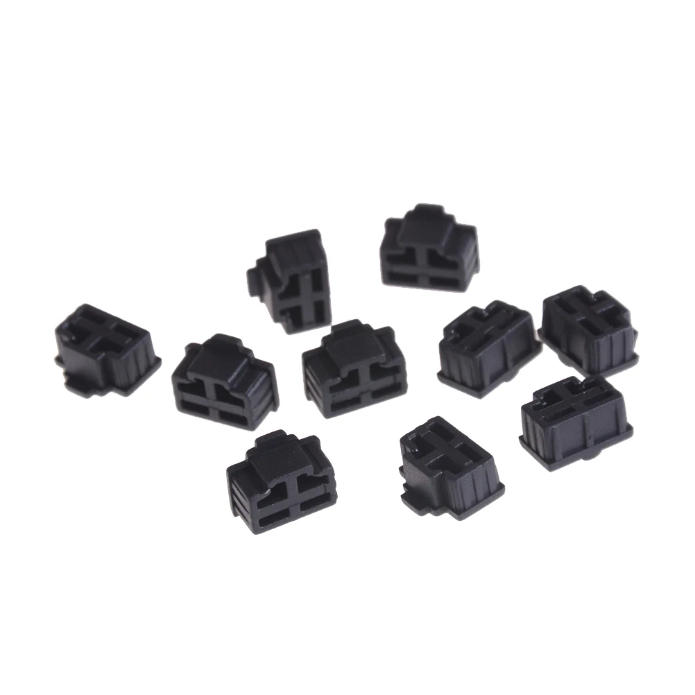 

10 шт., черные защитные разъемы RJ45