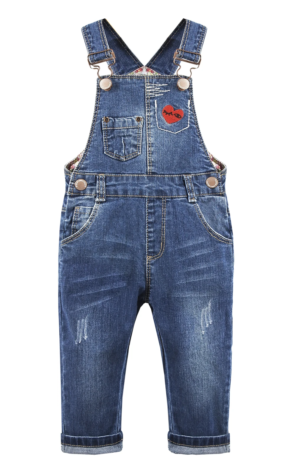 

KIDSCOOL SPACE Baby Denim Overall,Toddler Little Soft Cute Jean Jumper