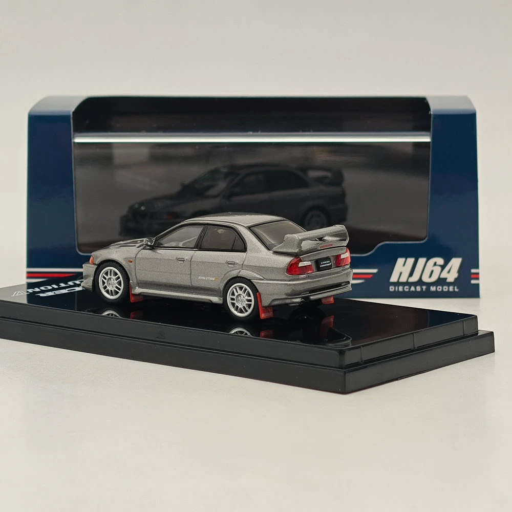 Hobby Japan 1/64 Lancer GSR Evolution V (CP9A)1998 с брызговиком спутниковый серебристый (M) HJ 642032