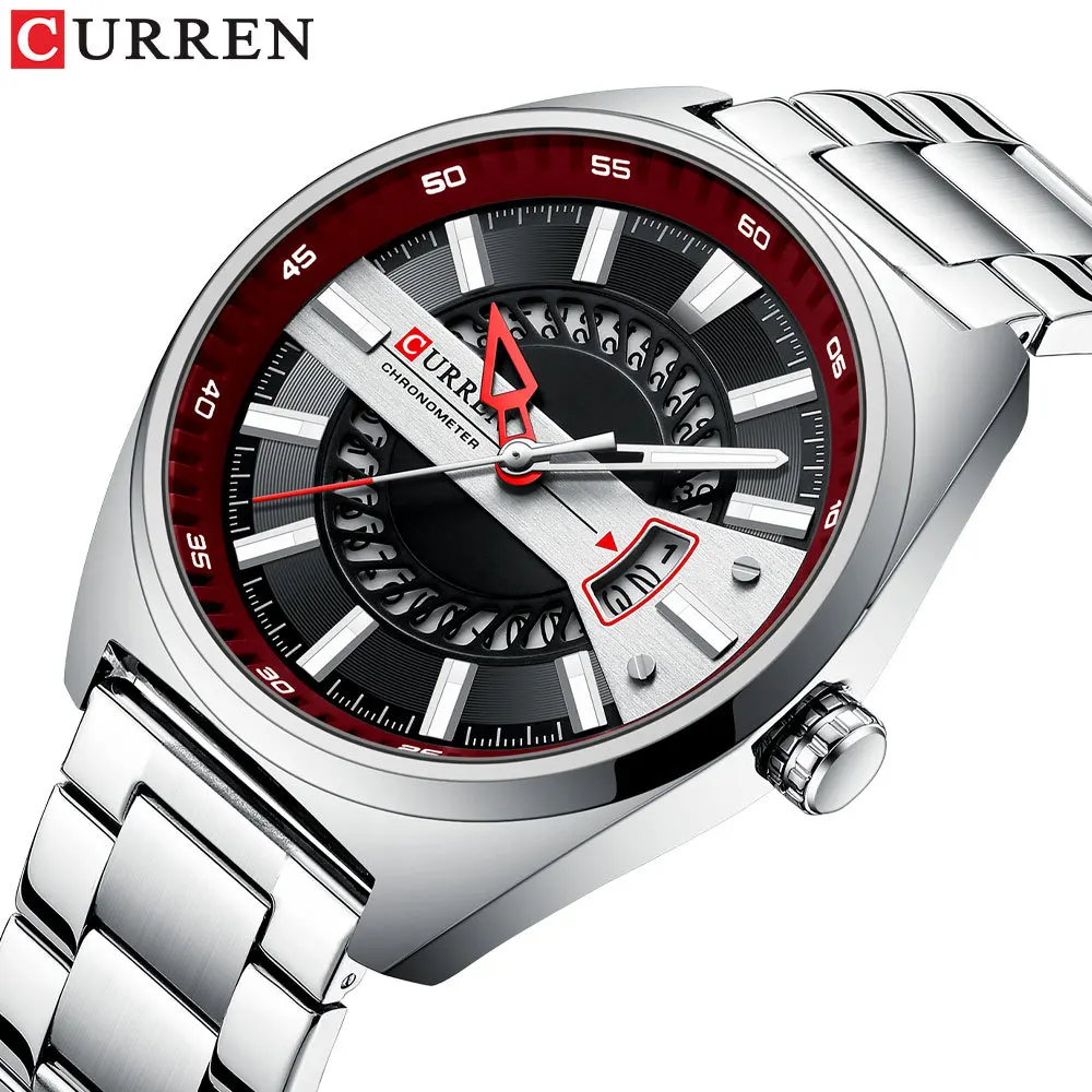 

CURREN Fashion Sport Quartz Watch For Men All Steel Waterproof Men's Watches Business Calendar Clock Luxury Wristwatch Relogio