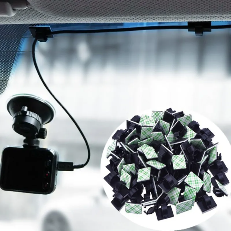 

20 шт. клейкий автомобильный кабельный органайзер зажимы для намотки кабеля падение держатель кабеля шнур управление стол проволока галсту...