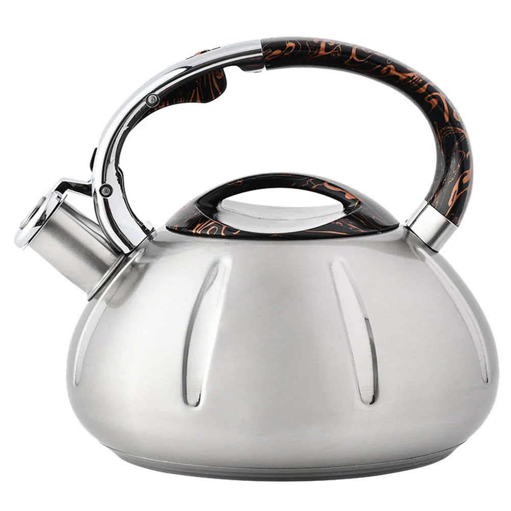 

3L Stainless Steel Stovetop Whistling Teakettle Household Tea Kettle Tea Pot