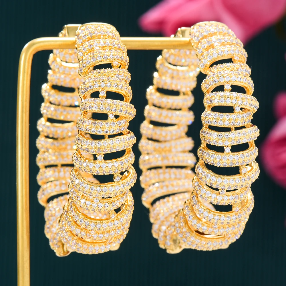 Серьги-кольца Kellybola женские, романтичные милые большие ажурные украшения для ушей, ювелирные украшения для женщин и девушек, юбилей, помолвк...