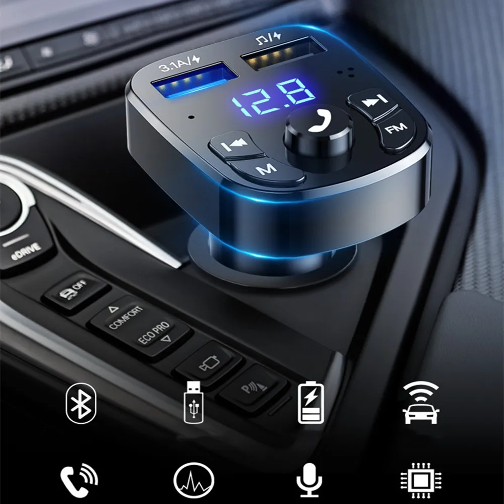 Автомобильный FM-передатчик автомобильный проигрыватель быстрое зарядное