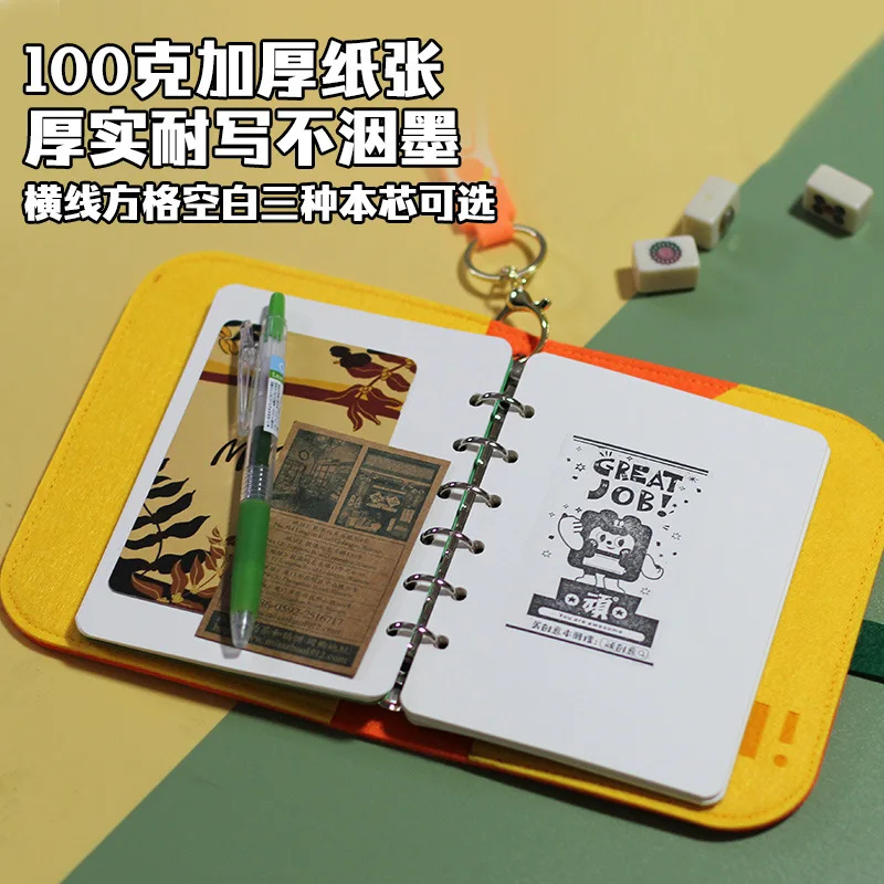 Новинка 2024 портативный блокнот с кармашком для проверки в маджонге учетная