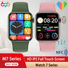 Умные часы IWO M7 Series 7 для мужчин и женщин, спортивные Смарт-часы с беспроводной зарядкой, NFC, Bluetooth, звонки M7 Pro Plus Max, для Android и iOS