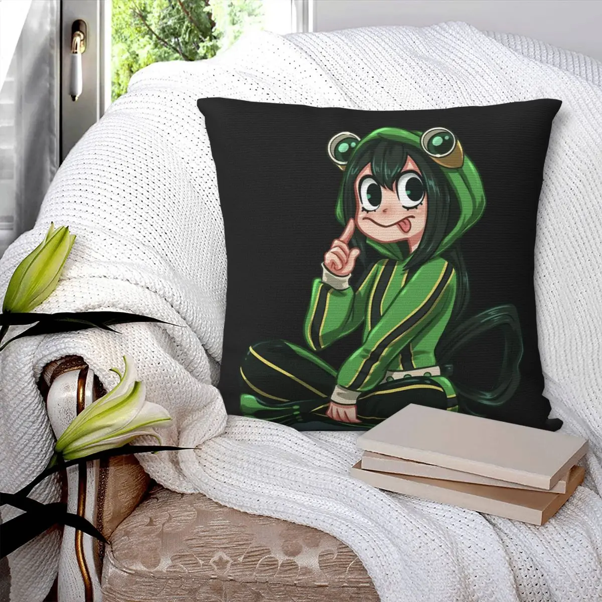 

Onesie Tsuyu Pillowcase Printed Cushion Cover Sofa Waist Pillow Pillow Cover