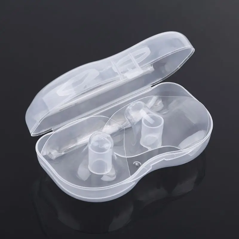 

2x Conical Nipple Shield for Breast Milk with Carrying for Case