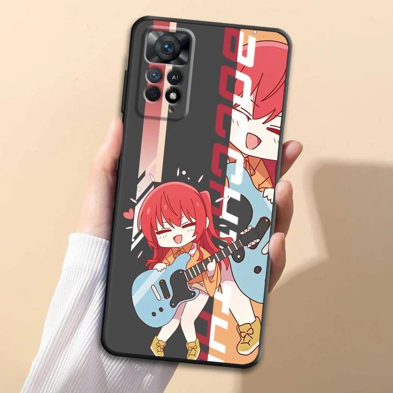 

BOCCHI THE ROCK! Anime Cute Girls Phone Case For Xiaomi Redmi Note 8 9 10 11 12 4G 5G Pro 9S 11T 10Pro 10S NOTE11 8T 11s NOTE12