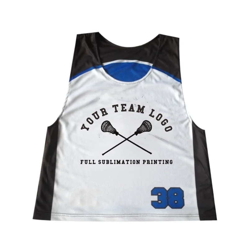 

Sublimated Wholesale Cheap Custom Lacrosse Pinnies