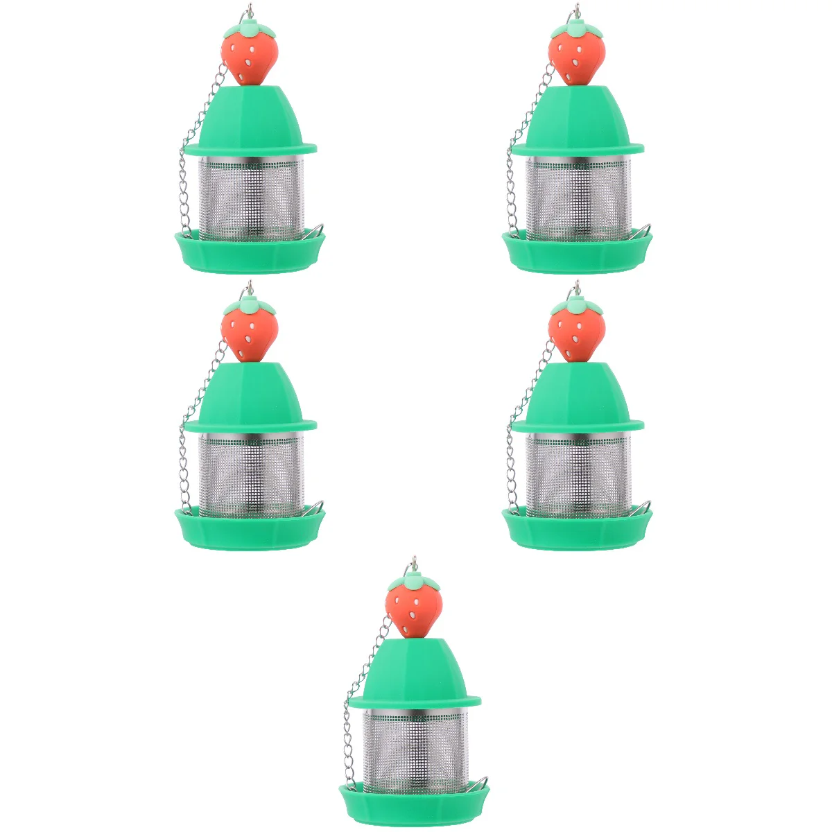 

5pcs Tea Infuser Reusable Stainless Steel Loose Tea Strainer Tea Making Gadget
