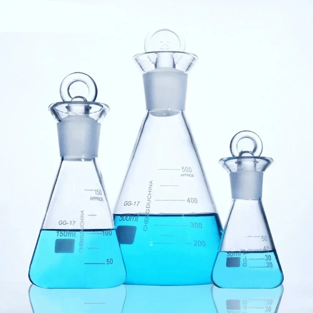 С пробкой 19/26 24/32 29/32 горловина 25/100/250/500/1000 мл градуированная треугольная