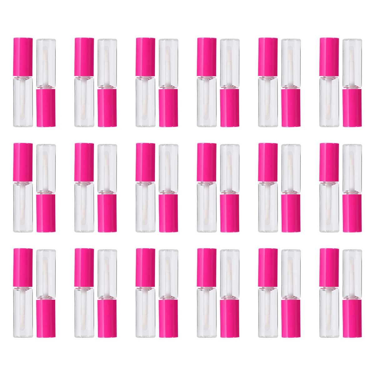 

100 Empty Lip Gloss Tube Containers Refillable Lip Balm Bottles Lip Bottle for Ladies Students 8ml