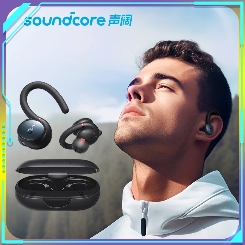 

Original Soundcore Sport X10 Earbuds Bluetooth 5.2 Headphones Sport Rotating Ear Hooks Deep Bass Ipx7 Waterproof Sweatproof Gift