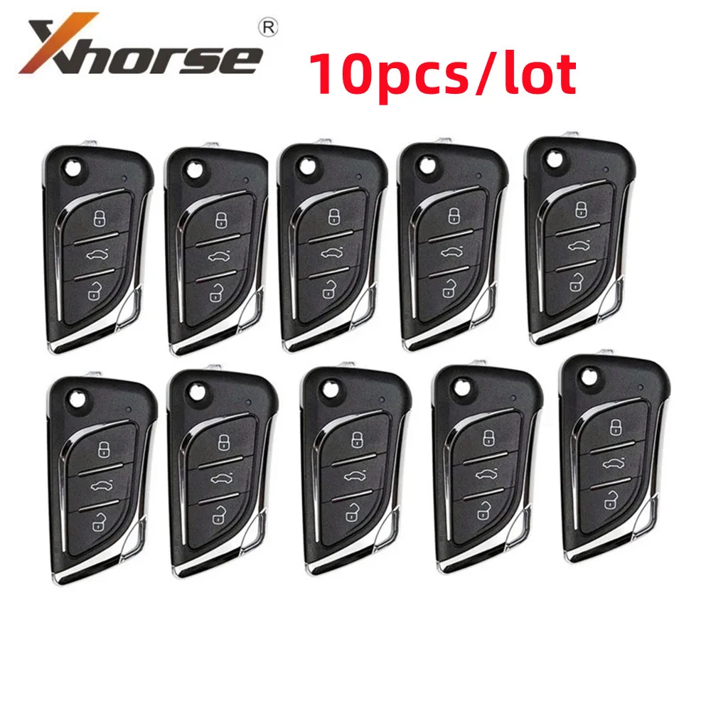 

10 шт./лот Xhorse key VVDI2 XKLKS0EN LEI.KSS Style (хромовое покрытие) для VVDI Key Tool