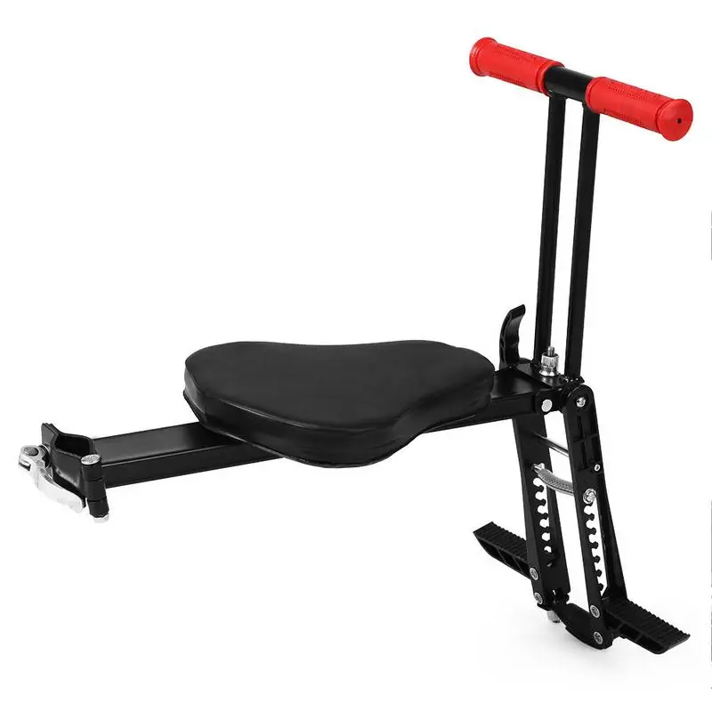 

Bicycle Front Mount Seat Nonslip Handrails Foldable Lightweight Safe Comfortable Mountain Bike Carrier Seat For Kids