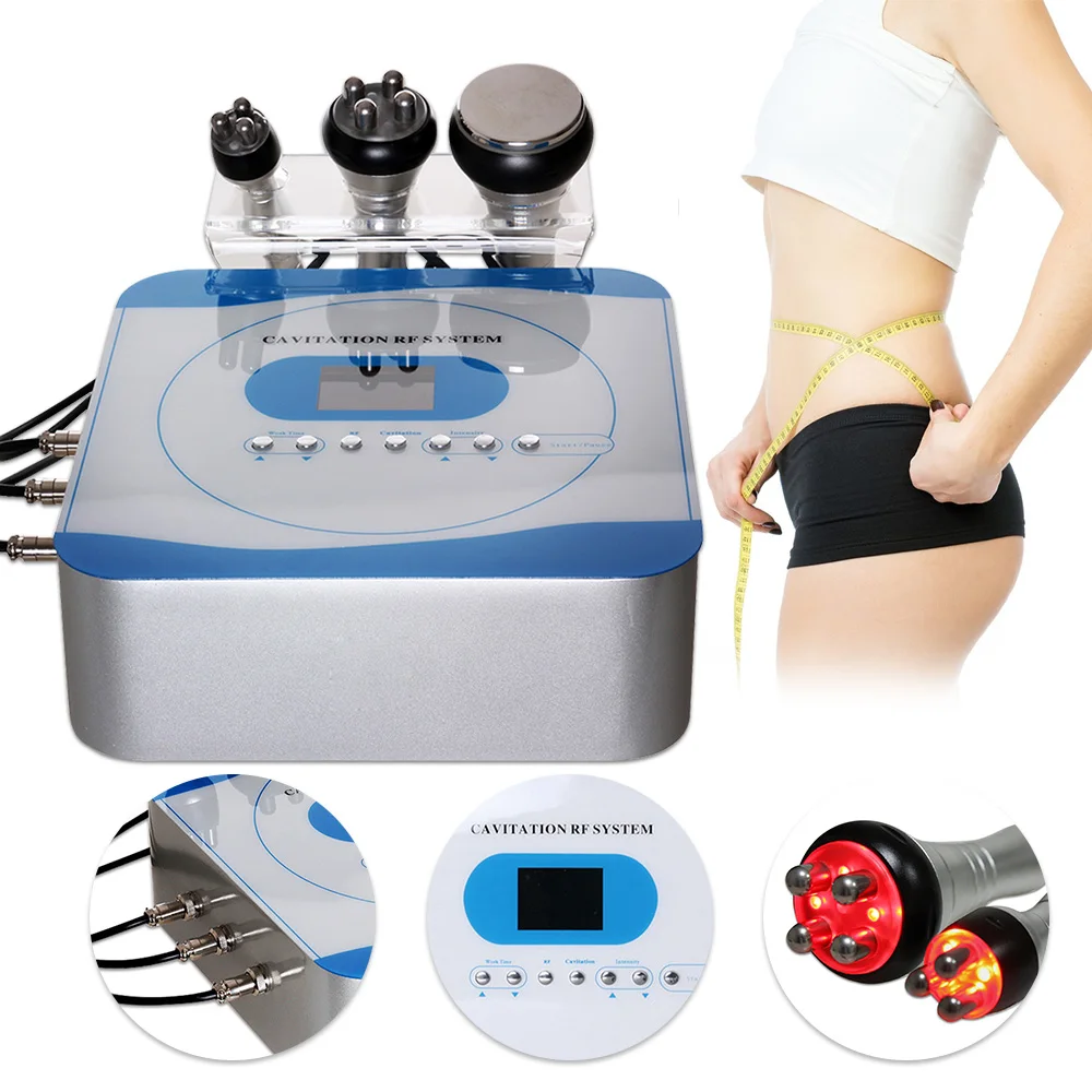 

40K Cavitation Machine 3 In 1 Slimming Machine Cavitation Ultrasonic Weight Loss Beauty Machine RF Radio Frequency Anti-wrinkle