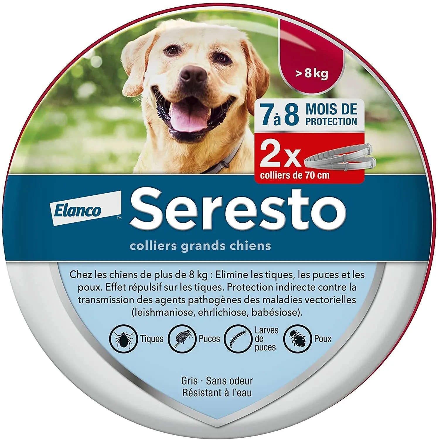 

2 Pack Pet insect Repellent Collar Seresto Adjustable Anti-flea And Anti-tick Collar For Cat And Dog Protection