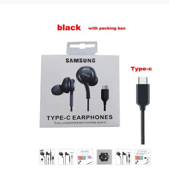 EO-IG955 AKG гарнитура наушники-вкладыши 3 5 мм/Type c с микрофоном Проводные для Samsung S20