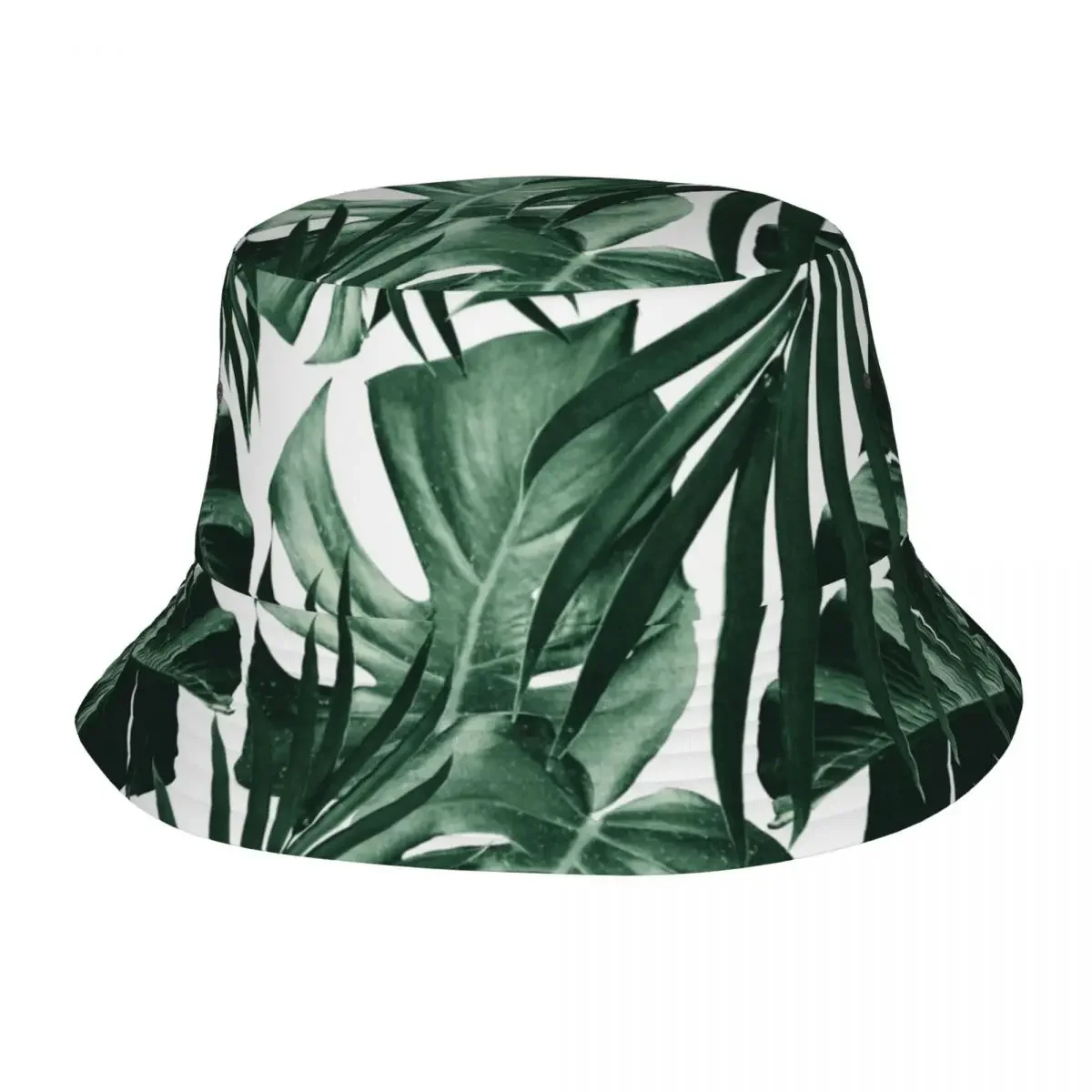 Пляжная шляпа с листьями и тропическими